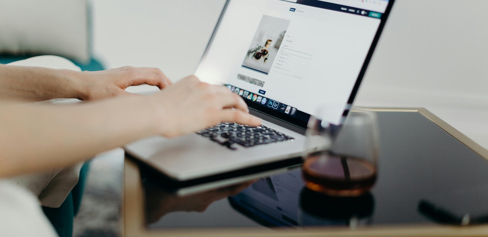 business owner reviewing website updates for local SEO