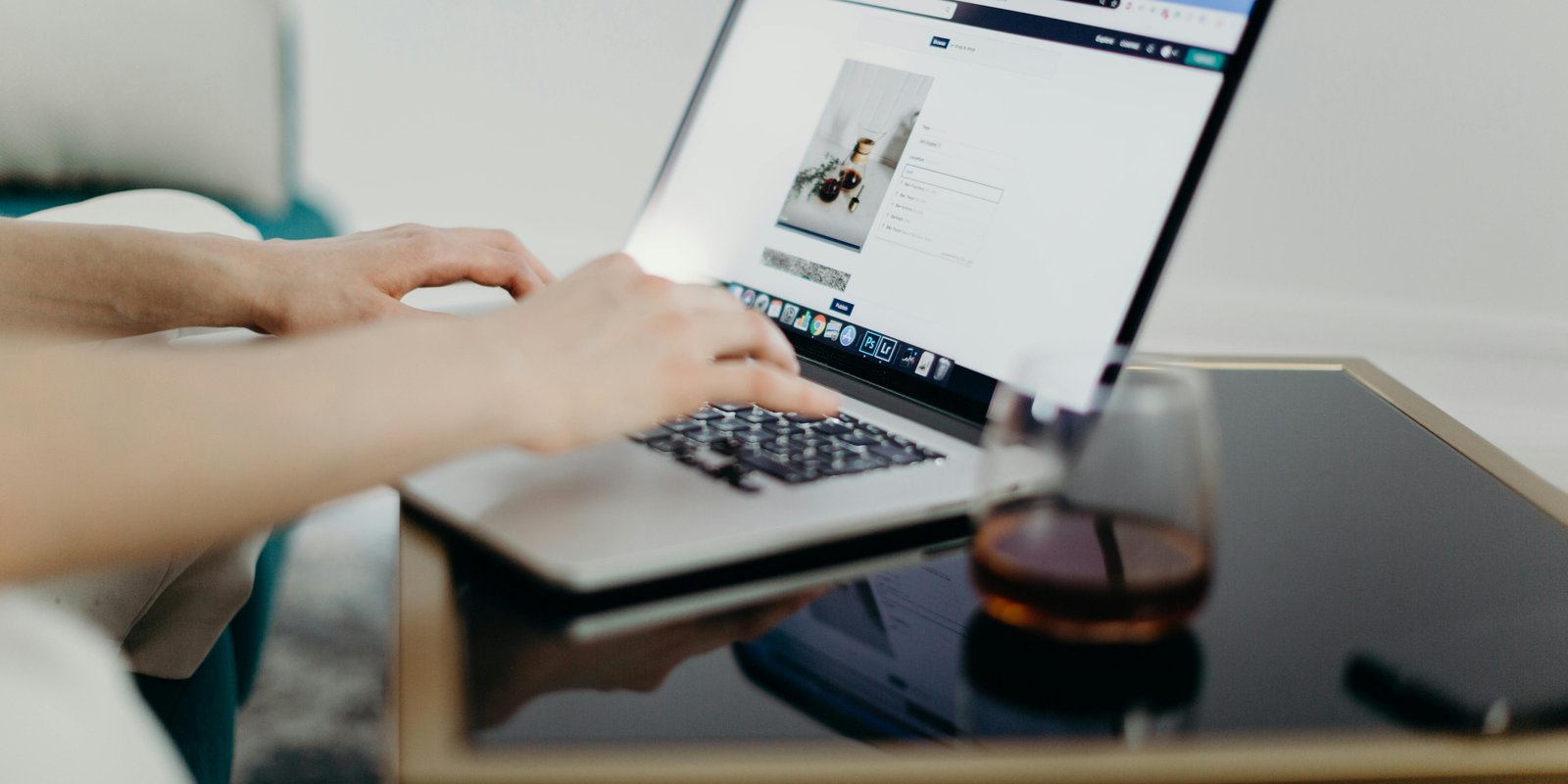 business owner reviewing website updates for local SEO