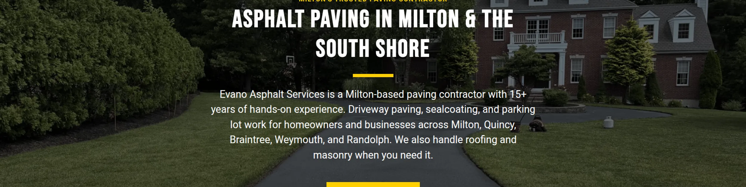 Evano Asphalt website homepage screenshot