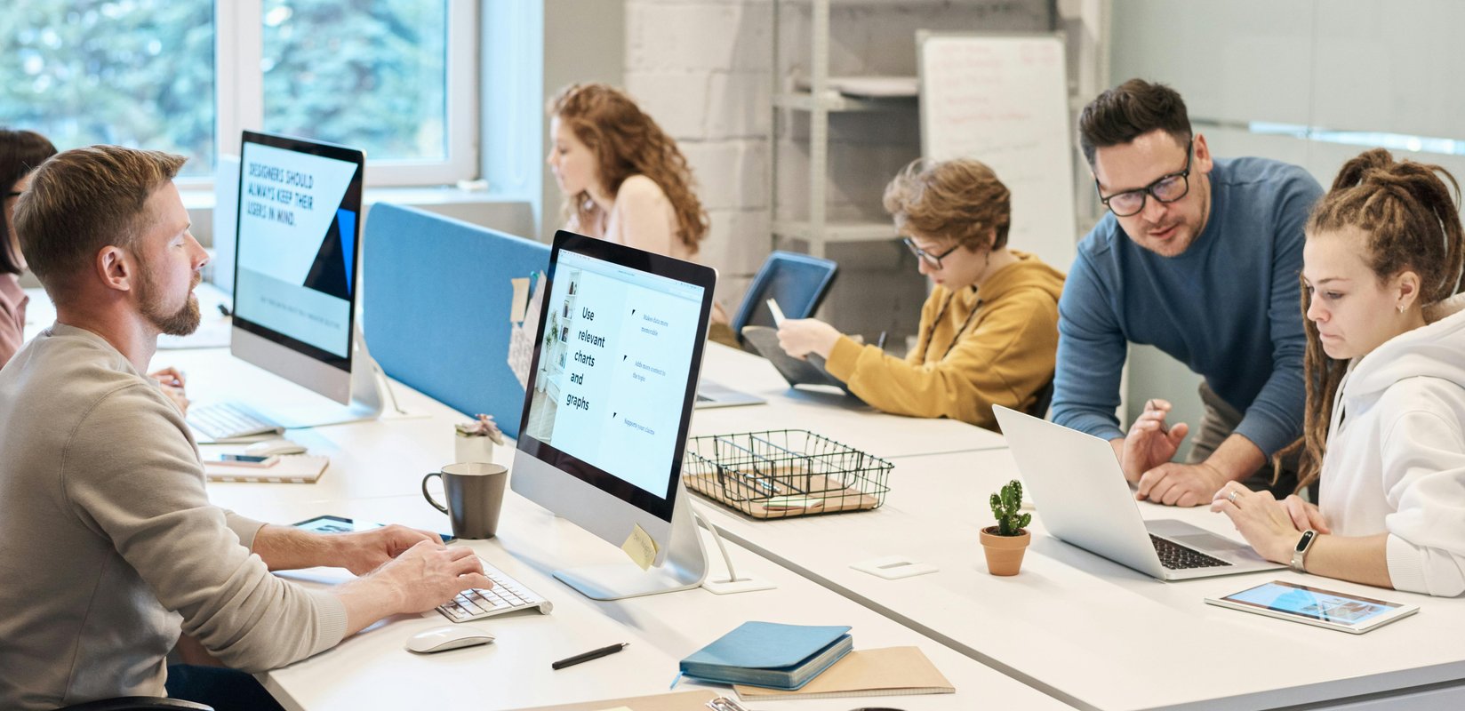 small business team building a Google review request process