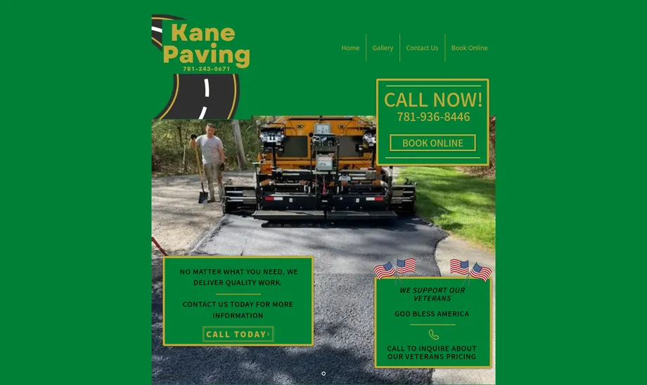 Kane website before redesign