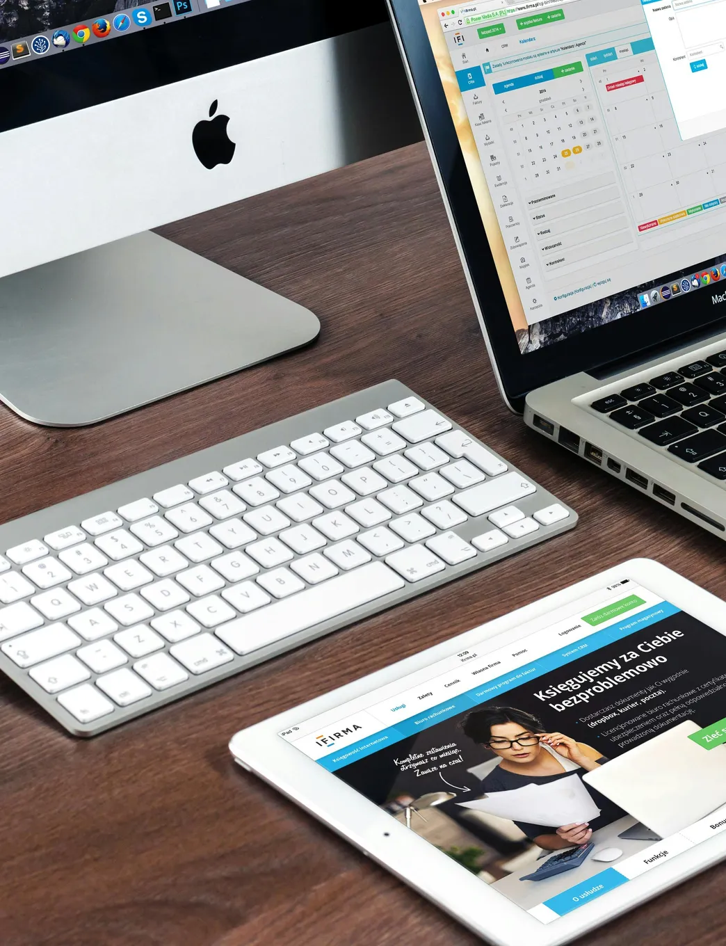 responsive website shown on multiple devices