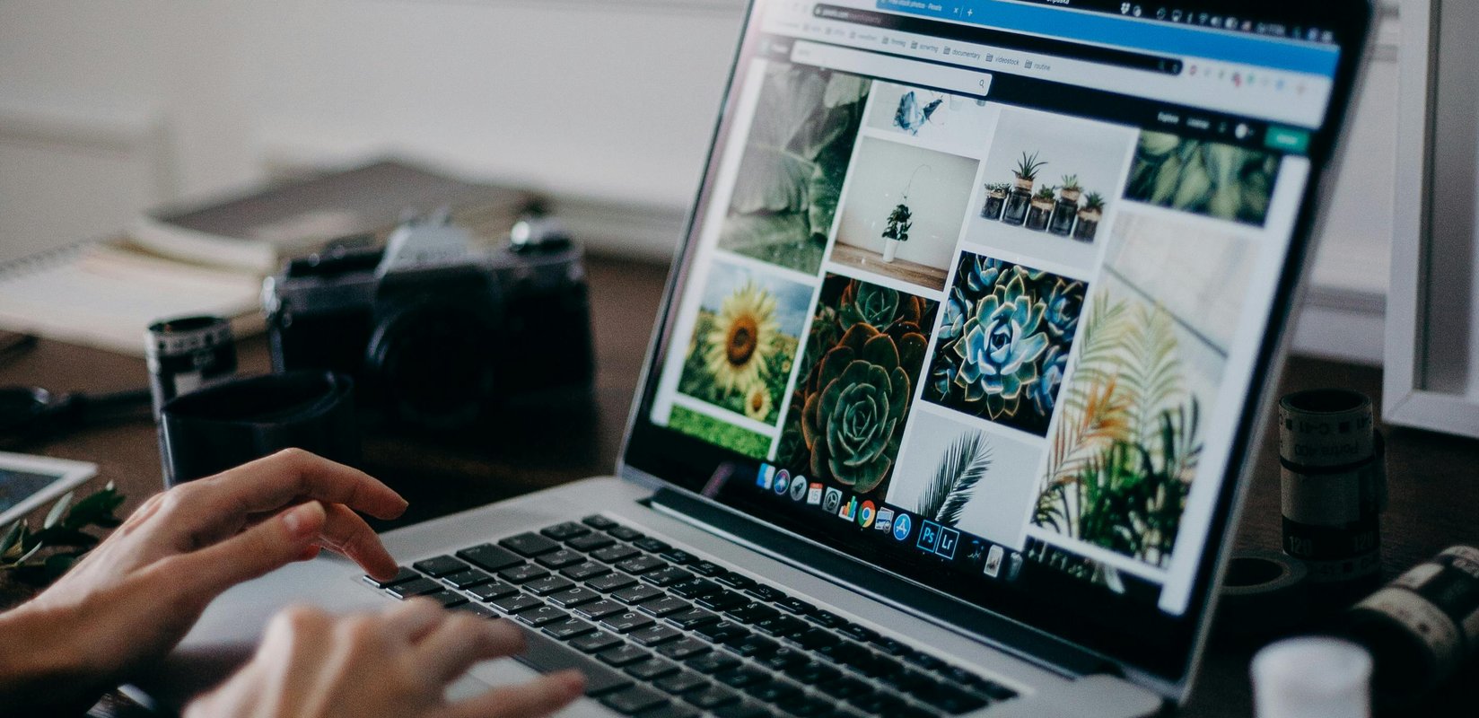 reviewing website design and SEO before a redesign
