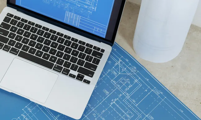 remodeling project planning and blueprints
